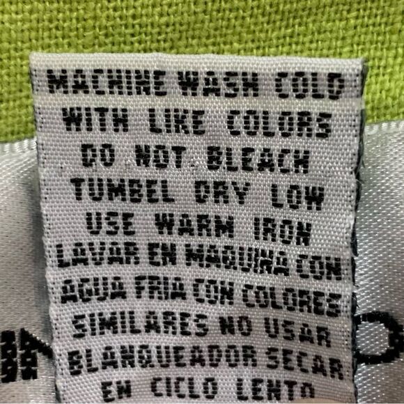 Erin London Linen Blend Vintage Blue Palm Trees Zip Up Hoodie Jacket - Picture 12 of 13